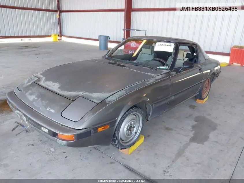 1981 Mazda Rx7 VIN: JM1FB331XB0526438 Lot: 42232885