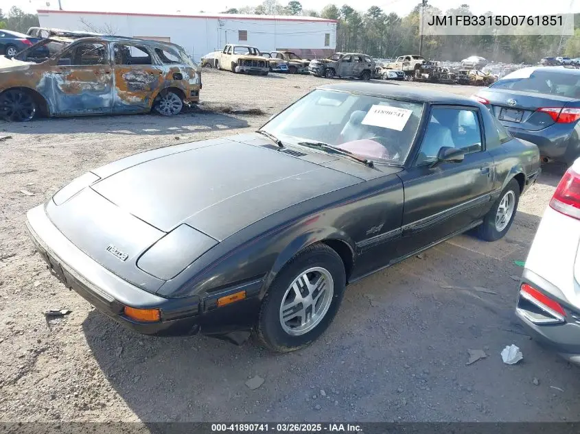 1983 Mazda Rx7 VIN: JM1FB3315D0761851 Lot: 41890741