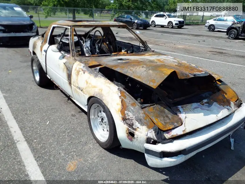 1985 Mazda Rx7 12A VIN: JM1FB3317F0888880 Lot: 42694643