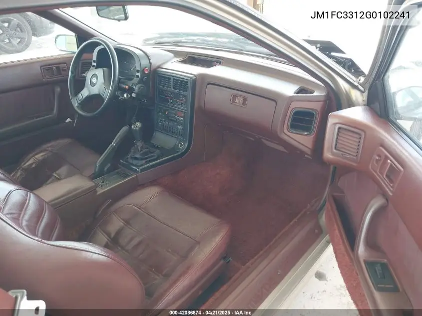 1986 Mazda Rx7 VIN: JM1FC3312G0102241 Lot: 42086874