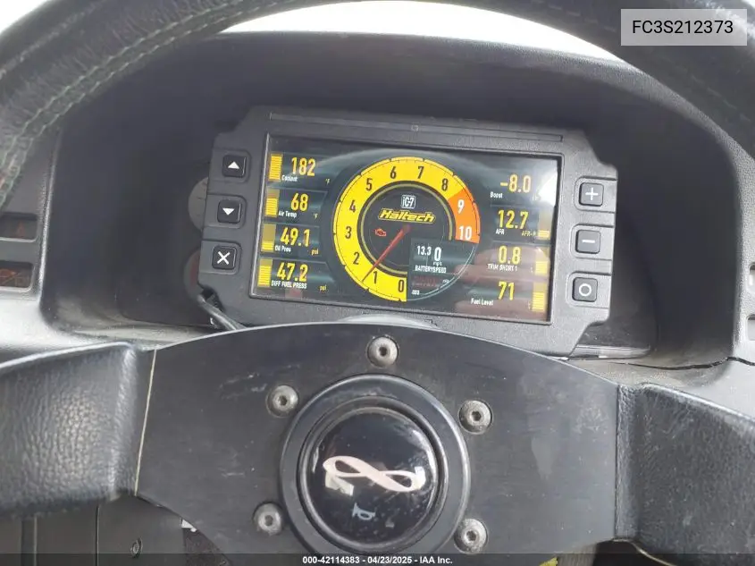1989 Mazda Rx7 VIN: FC3S212373 Lot: 42114383