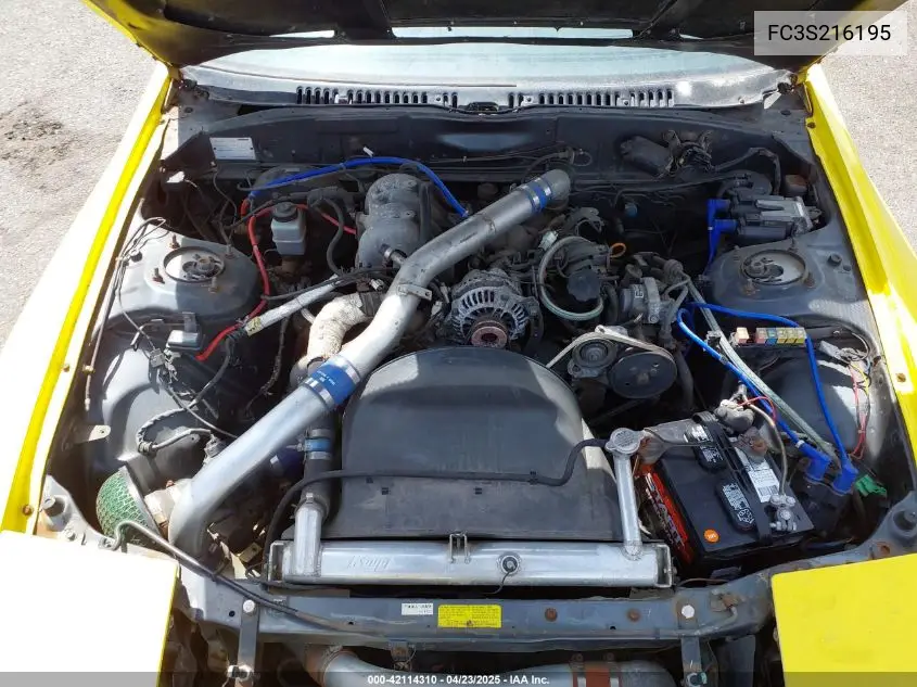 1990 Mazda Rx7 VIN: FC3S216195 Lot: 42114310
