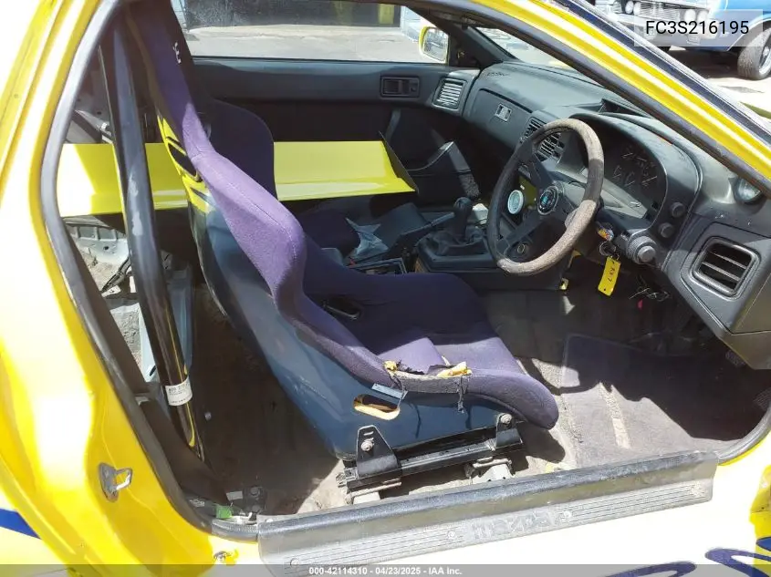 1990 Mazda Rx7 VIN: FC3S216195 Lot: 42114310