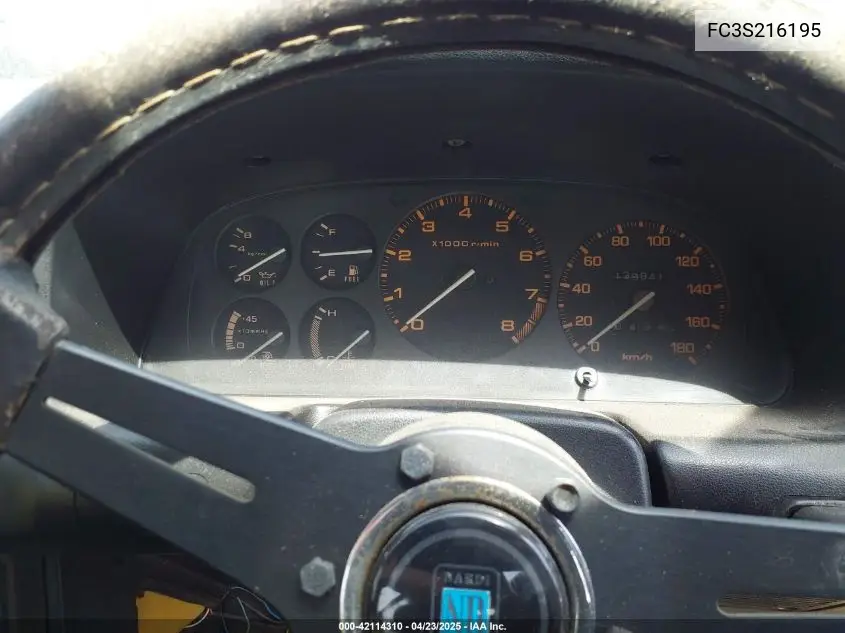 1990 Mazda Rx7 VIN: FC3S216195 Lot: 42114310