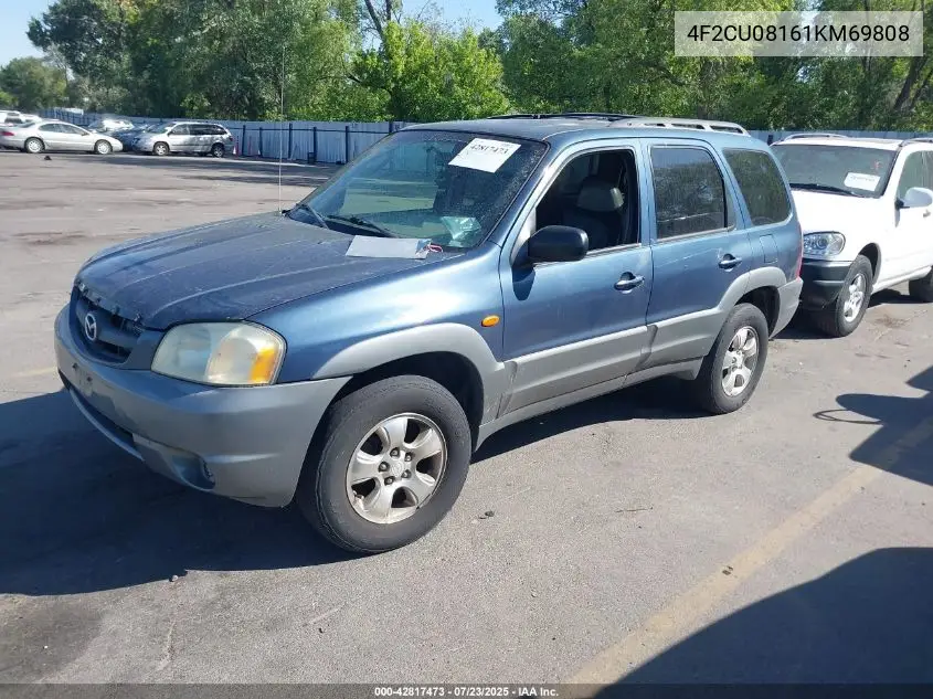 2001 Mazda Tribute Es V6/Lx V6 VIN: 4F2CU08161KM69808 Lot: 42817473