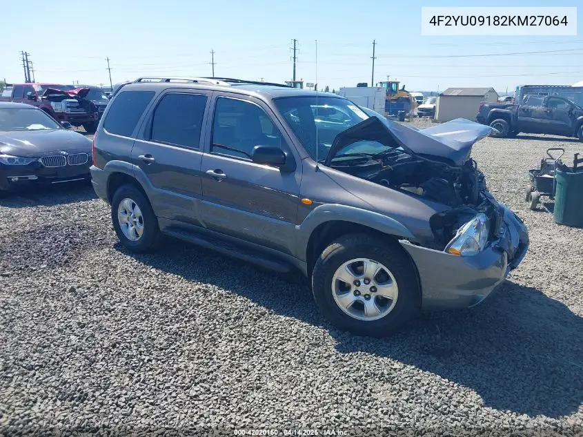 2002 Mazda Tribute Es V6/Lx V6 VIN: 4F2YU09182KM27064 Lot: 42020150