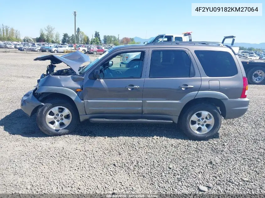 2002 Mazda Tribute Es V6/Lx V6 VIN: 4F2YU09182KM27064 Lot: 42020150