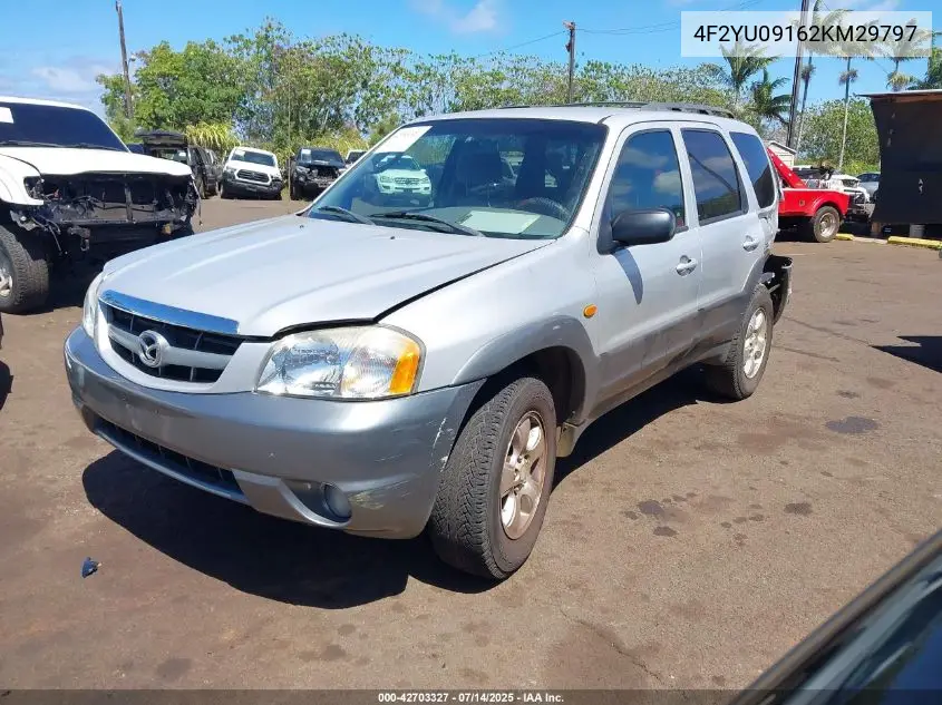 2002 Mazda Tribute Es V6/Lx V6 VIN: 4F2YU09162KM29797 Lot: 42703327