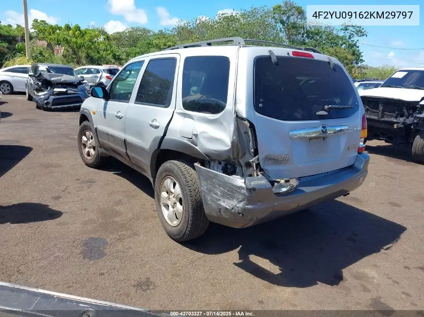 2002 Mazda Tribute Es V6/Lx V6 VIN: 4F2YU09162KM29797 Lot: 42703327