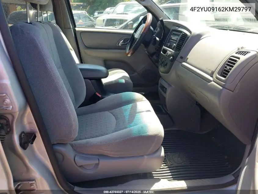 2002 Mazda Tribute Es V6/Lx V6 VIN: 4F2YU09162KM29797 Lot: 42703327