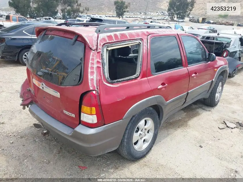 2003 Mazda Tribute Es VIN: 4F2CZ96183KM22999 Lot: 42353219