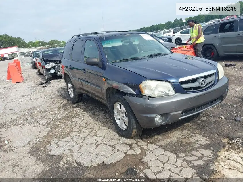 2003 Mazda Tribute Es V6 VIN: 4F2CZ06183KM13246 Lot: 42450612