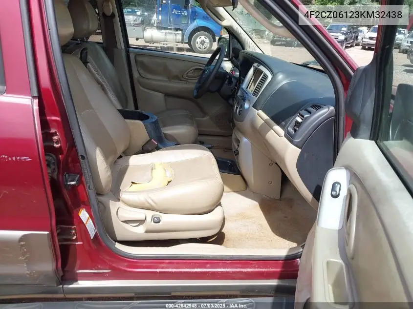 2003 Mazda Tribute Es VIN: 4F2CZ06123KM32438 Lot: 42642948