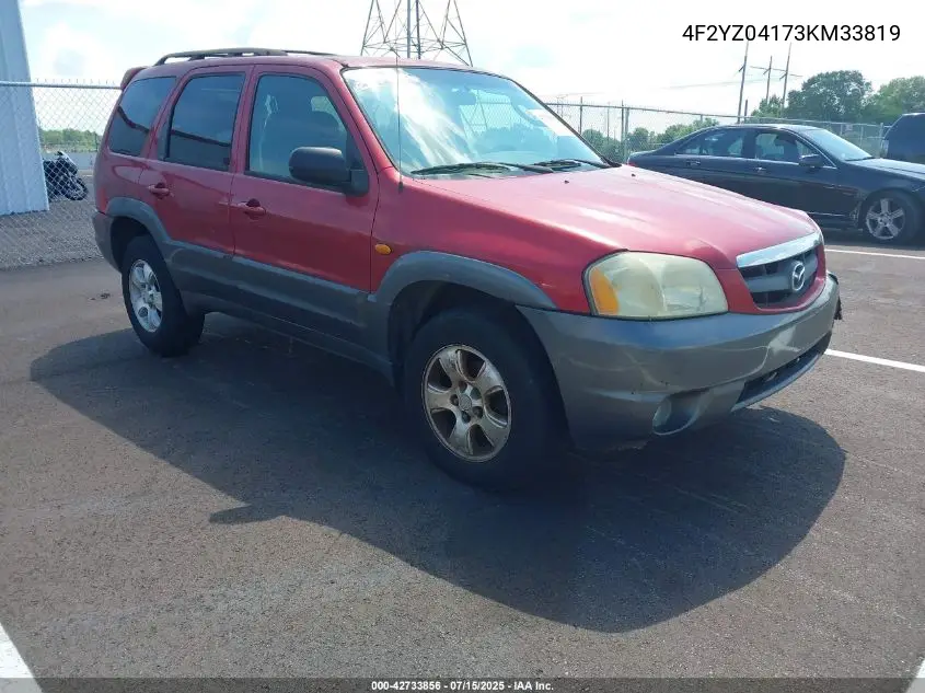 2003 Mazda Tribute Lx V6 VIN: 4F2YZ04173KM33819 Lot: 42733856