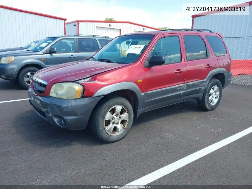 2003 Mazda Tribute Lx V6 VIN: 4F2YZ04173KM33819 Lot: 42733856
