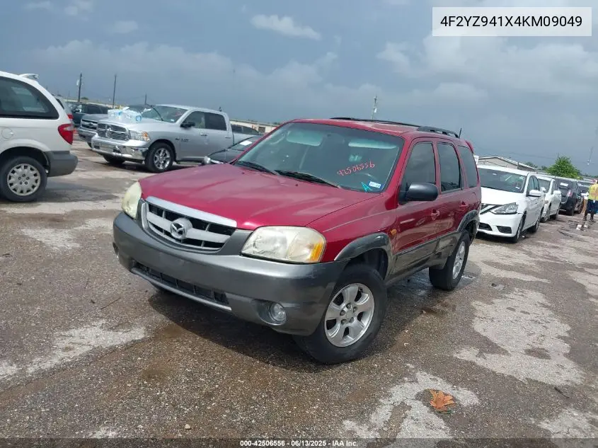 2004 Mazda Tribute Lx V6 VIN: 4F2YZ941X4KM09049 Lot: 42506556
