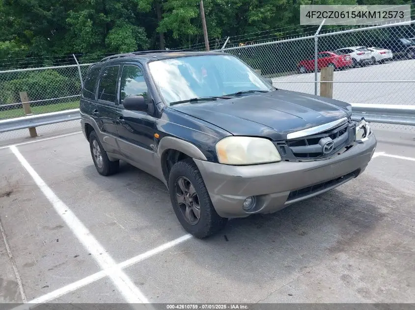 2004 Mazda Tribute Es VIN: 4F2CZ06154KM12573 Lot: 42610759