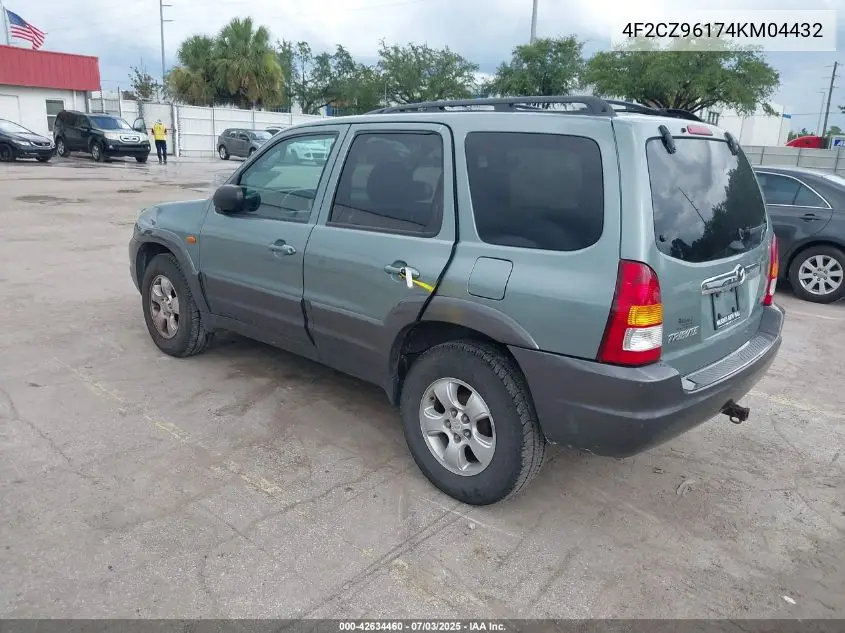 2004 Mazda Tribute Es V6 VIN: 4F2CZ96174KM04432 Lot: 42634460