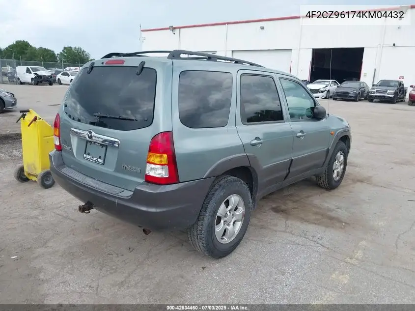 2004 Mazda Tribute Es V6 VIN: 4F2CZ96174KM04432 Lot: 42634460