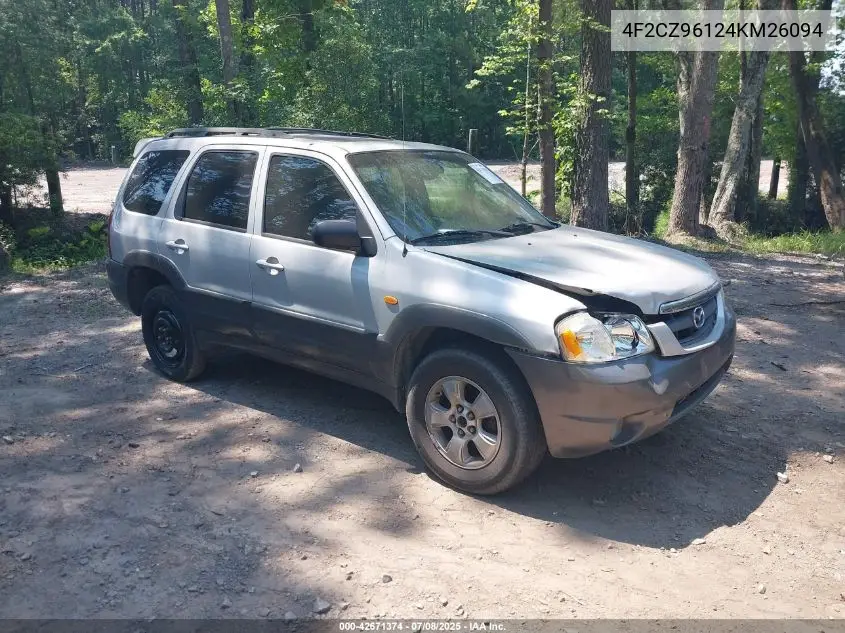 2004 Mazda Tribute Es V6 VIN: 4F2CZ96124KM26094 Lot: 42671374
