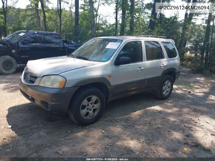 2004 Mazda Tribute Es V6 VIN: 4F2CZ96124KM26094 Lot: 42671374