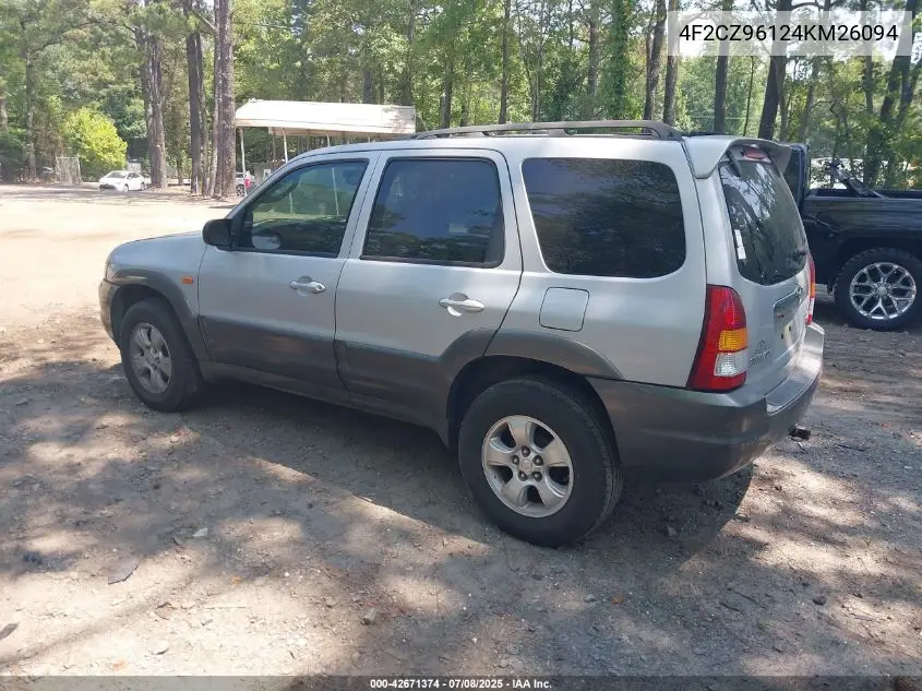 2004 Mazda Tribute Es V6 VIN: 4F2CZ96124KM26094 Lot: 42671374