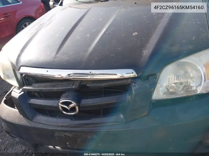 2005 Mazda Tribute S VIN: 4F2CZ96165KM54160 Lot: 41948270