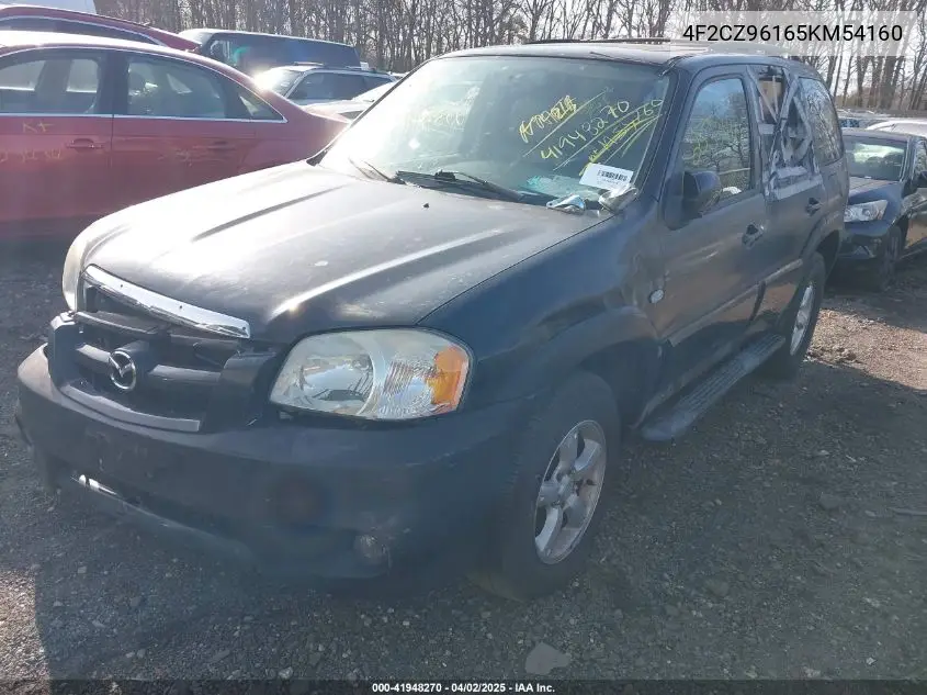 2005 Mazda Tribute S VIN: 4F2CZ96165KM54160 Lot: 41948270