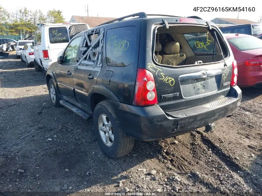 2005 Mazda Tribute S VIN: 4F2CZ96165KM54160 Lot: 41948270