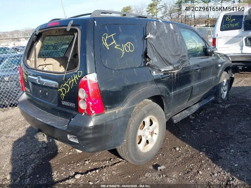 2005 Mazda Tribute S VIN: 4F2CZ96165KM54160 Lot: 41948270