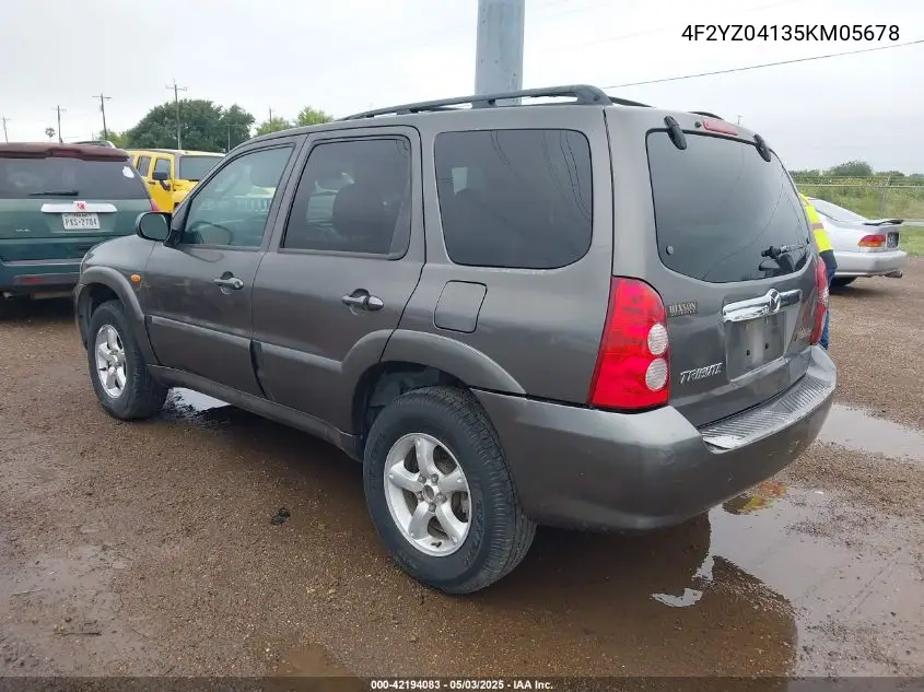 2005 Mazda Tribute S VIN: 4F2YZ04135KM05678 Lot: 42194083