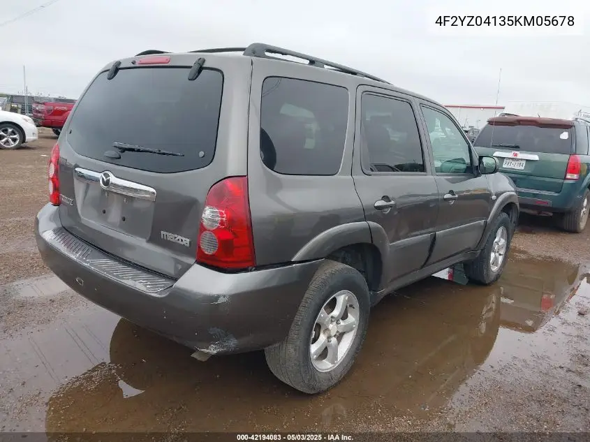 2005 Mazda Tribute S VIN: 4F2YZ04135KM05678 Lot: 42194083