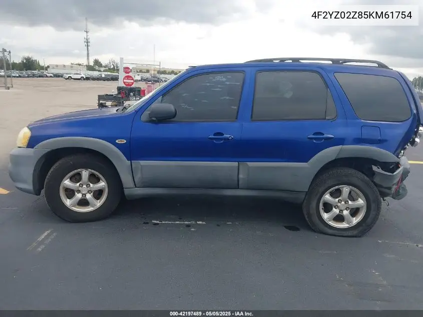 2005 Mazda Tribute I VIN: 4F2YZ02Z85KM61754 Lot: 42197489