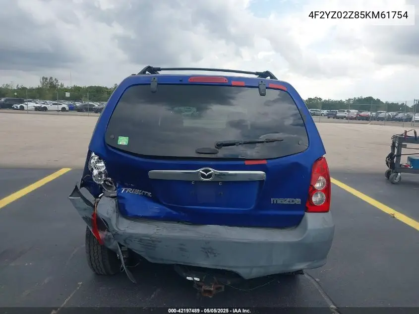 2005 Mazda Tribute I VIN: 4F2YZ02Z85KM61754 Lot: 42197489