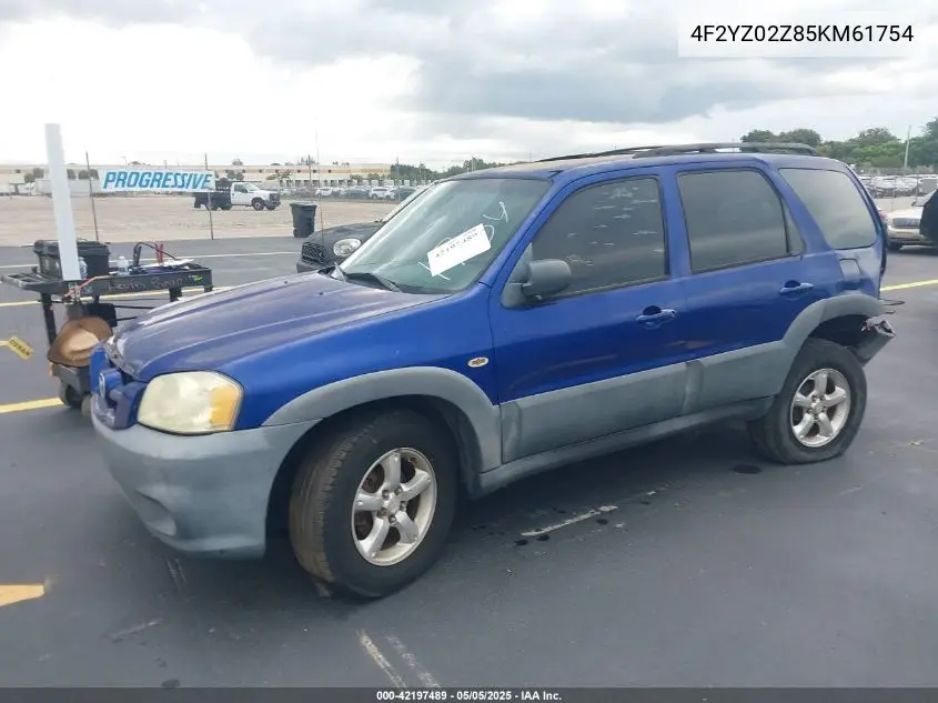 2005 Mazda Tribute I VIN: 4F2YZ02Z85KM61754 Lot: 42197489