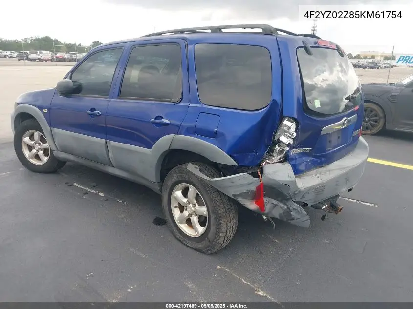 2005 Mazda Tribute I VIN: 4F2YZ02Z85KM61754 Lot: 42197489