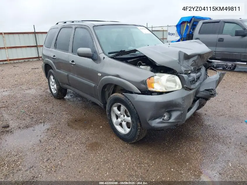 2005 Mazda Tribute S VIN: 4F2YZ04115KM49811 Lot: 42205346