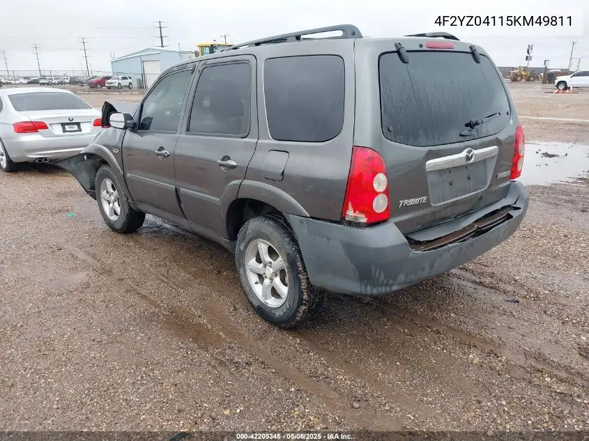 2005 Mazda Tribute S VIN: 4F2YZ04115KM49811 Lot: 42205346