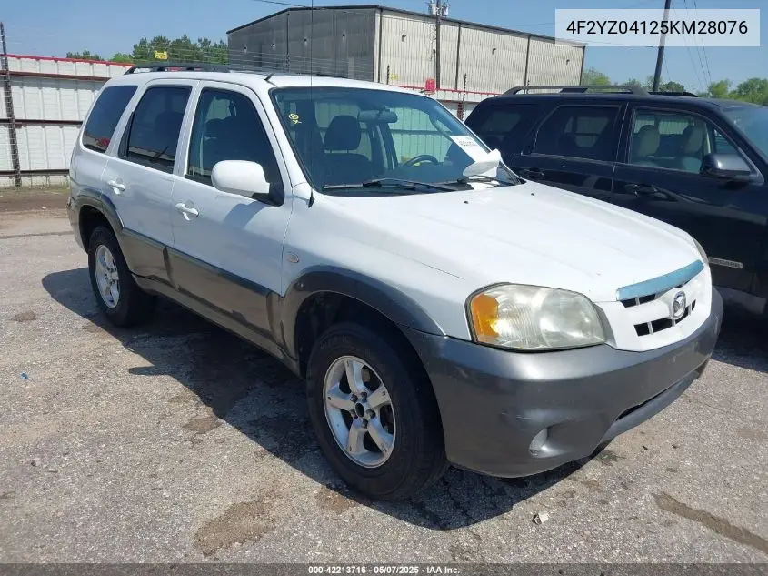 2005 Mazda Tribute S VIN: 4F2YZ04125KM28076 Lot: 42213716