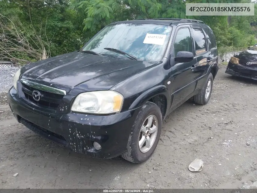 2005 Mazda Tribute S VIN: 4F2CZ06185KM25576 Lot: 42253720