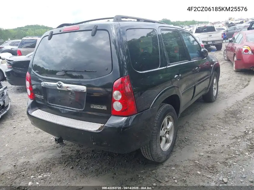 2005 Mazda Tribute S VIN: 4F2CZ06185KM25576 Lot: 42253720