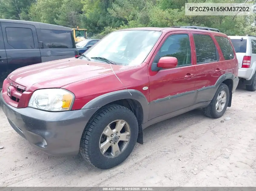 2005 Mazda Tribute S VIN: 4F2CZ94165KM37202 Lot: 42271903