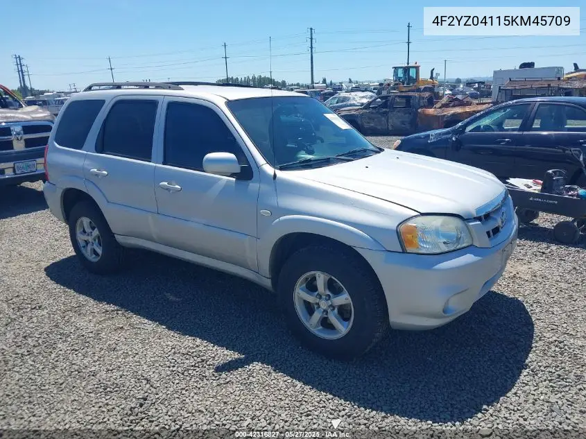2005 Mazda Tribute S VIN: 4F2YZ04115KM45709 Lot: 42316827