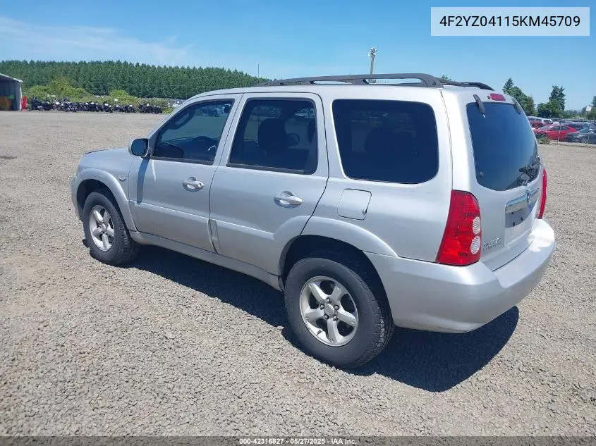 2005 Mazda Tribute S VIN: 4F2YZ04115KM45709 Lot: 42316827