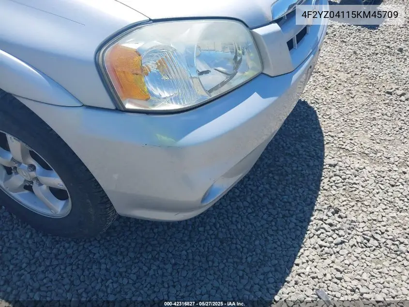 2005 Mazda Tribute S VIN: 4F2YZ04115KM45709 Lot: 42316827