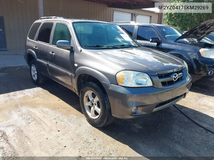 2005 Mazda Tribute S VIN: 4F2YZ04175KM29269 Lot: 42329452
