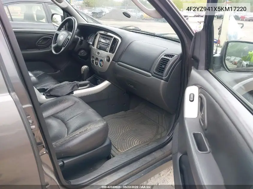 2005 Mazda Tribute S VIN: 4F2YZ941X5KM17220 Lot: 42340685