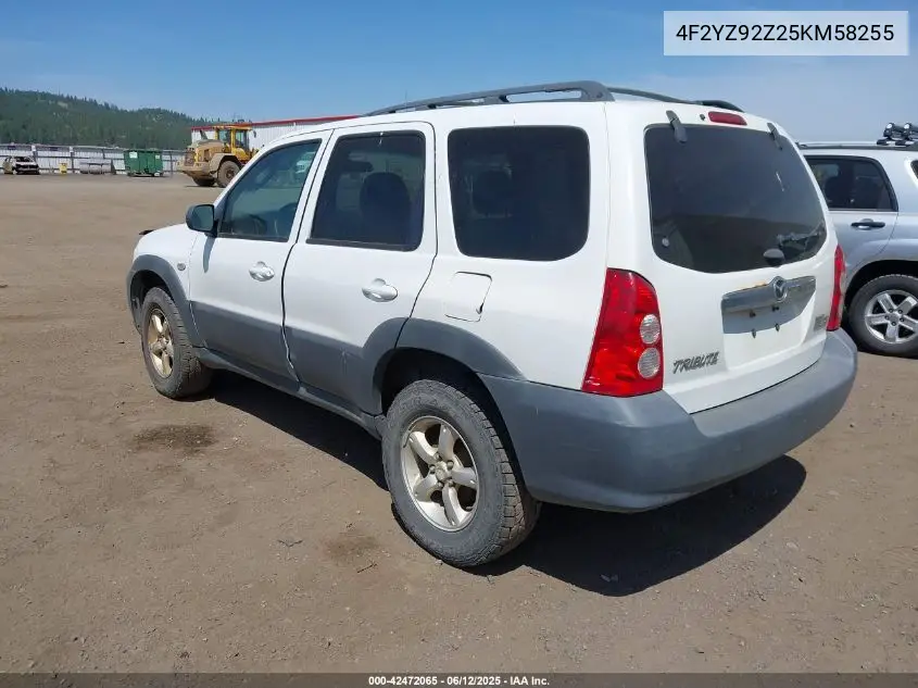 2005 Mazda Tribute I VIN: 4F2YZ92Z25KM58255 Lot: 42472065