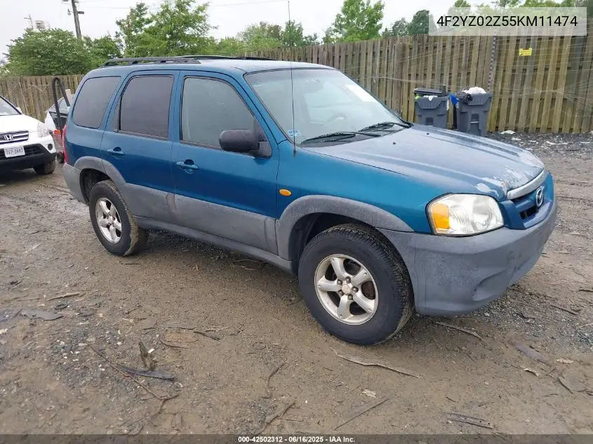 2005 Mazda Tribute I VIN: 4F2YZ02Z55KM11474 Lot: 42502312