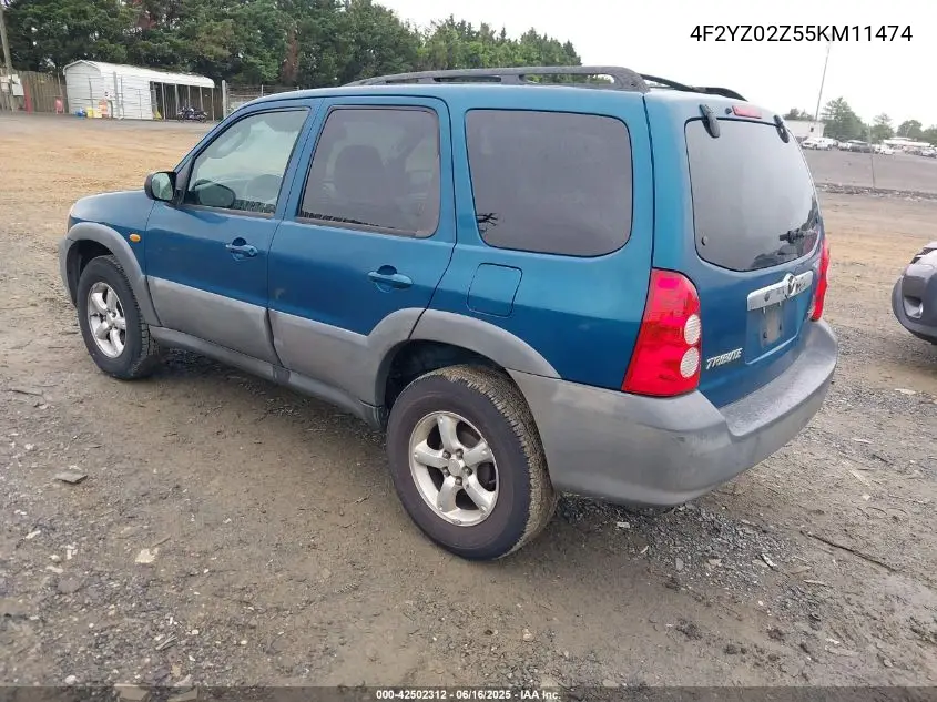 2005 Mazda Tribute I VIN: 4F2YZ02Z55KM11474 Lot: 42502312